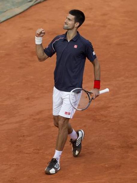 Vittoria del serbo nella semifinale del Roland Garros 2012: vittoria per 6-4 7-5 6-3, ma finale ancora una volta di Rafa Nadal
